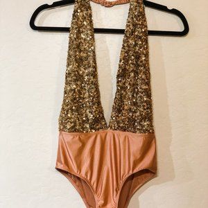 UO Out From Under Sequin Bodysuit